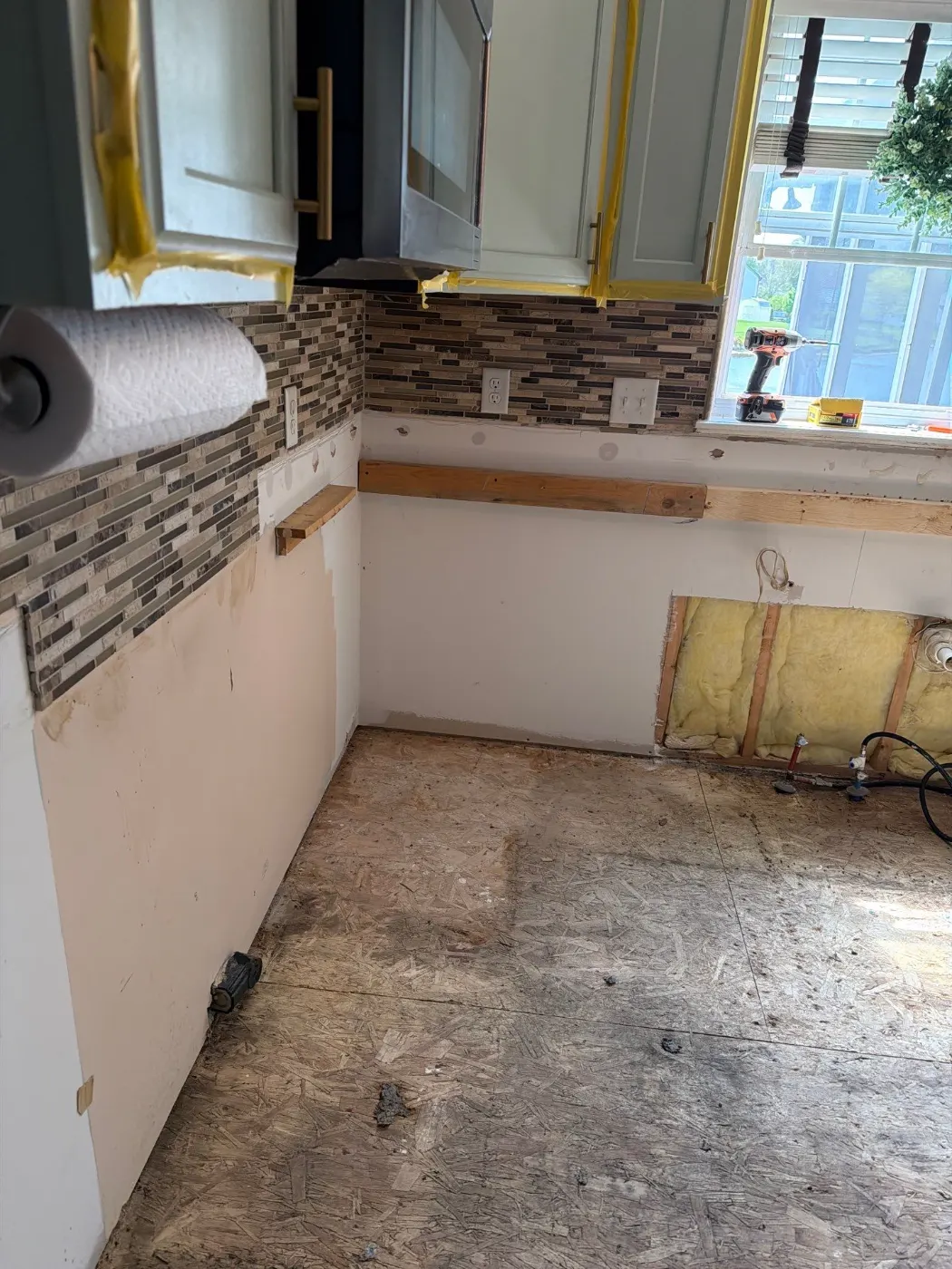 Containment setup for mold remediation in Westwood Park home