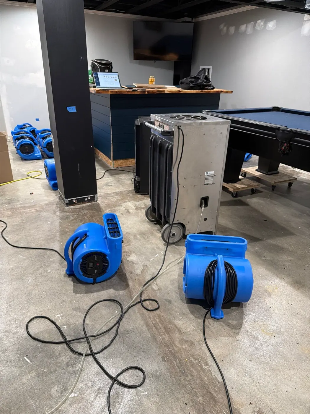 Large-scale water extraction in Westwood Park business space