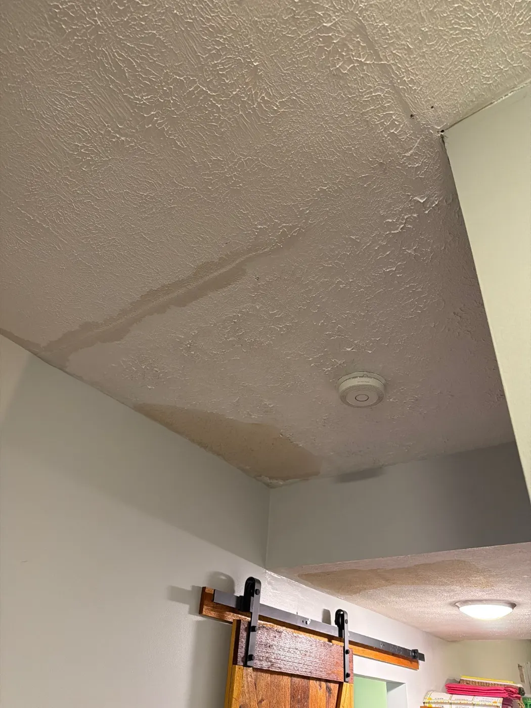 Air movers and dehumidifiers running in Westwood Park Indiana home dry-out